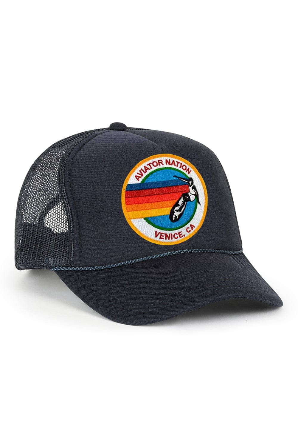 Aviator Nation Unisex Singature Vintage Trucker Hat - Navy