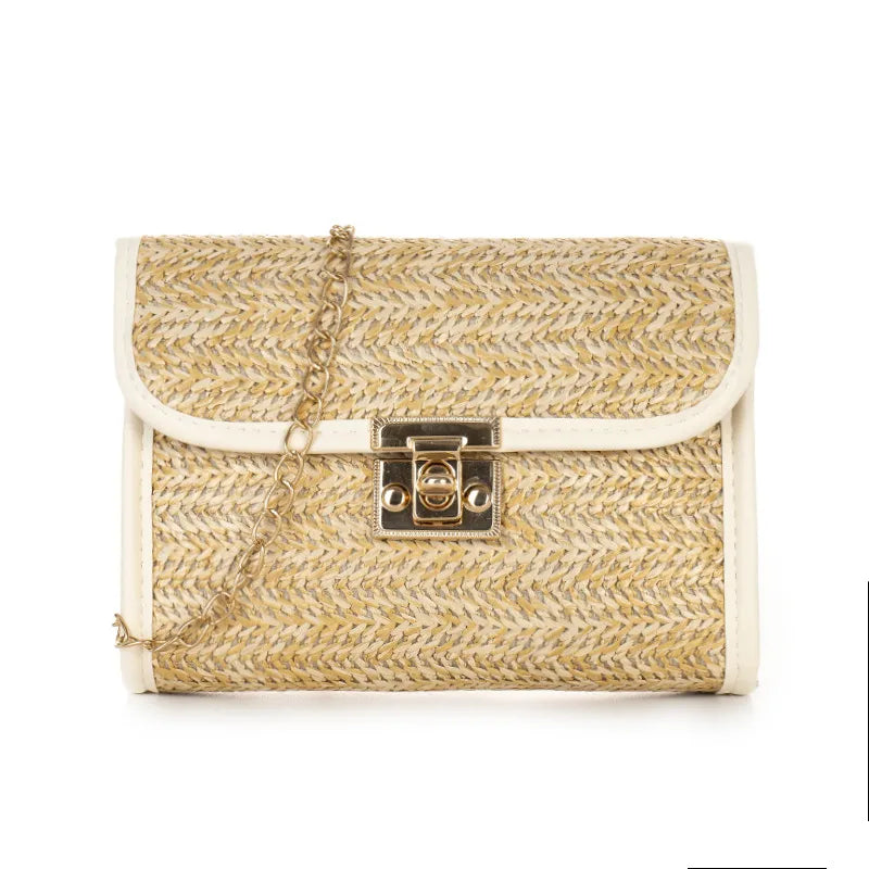 Straw Vacation Crossbody Purse
