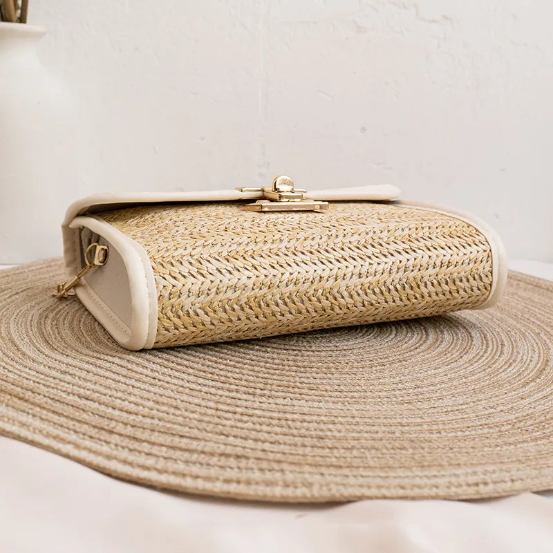 Straw Vacation Crossbody Purse