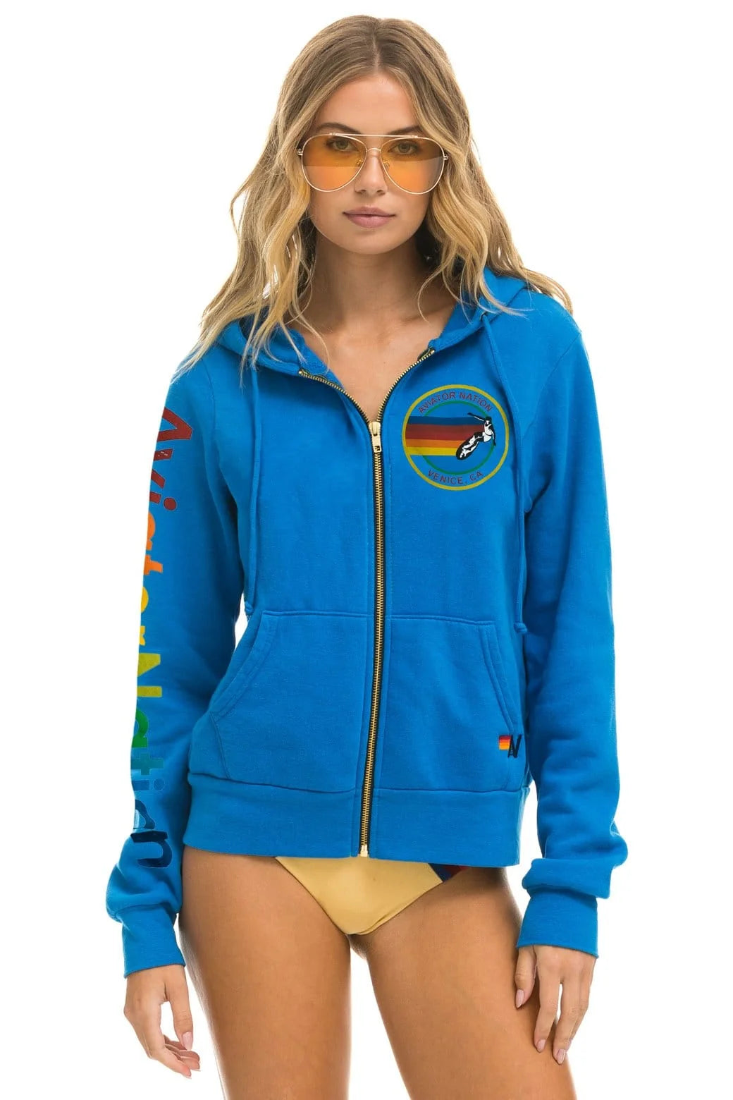 Aviator Nation Unisex Venice Hoodie - Ocean
