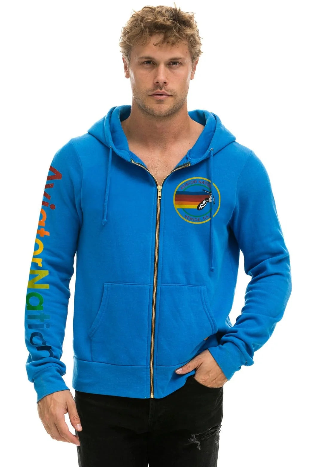 Aviator Nation Unisex Venice Hoodie - Ocean