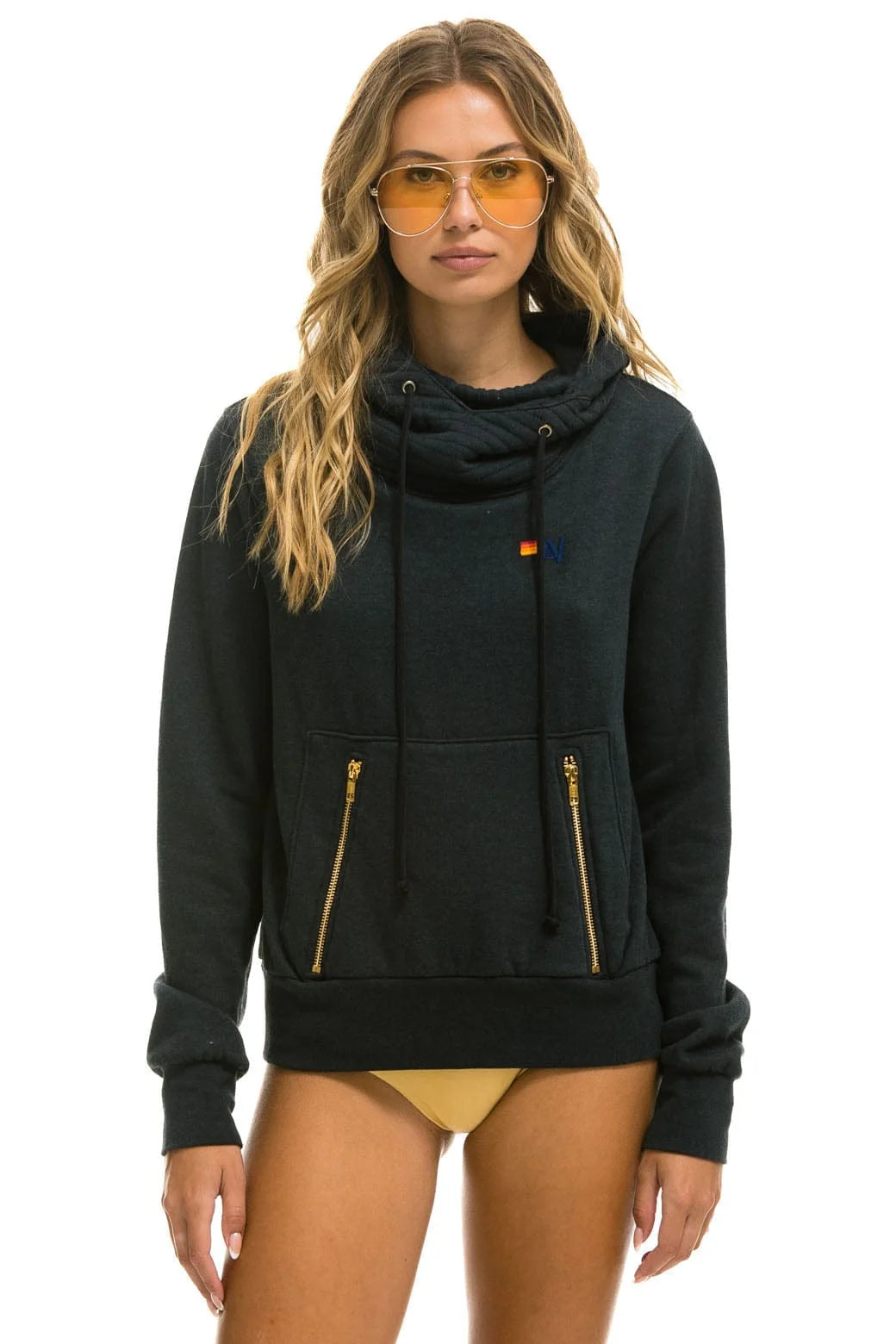 Aviator Nation Unisex Ninja Pullover Hoodie  - Charcoal
