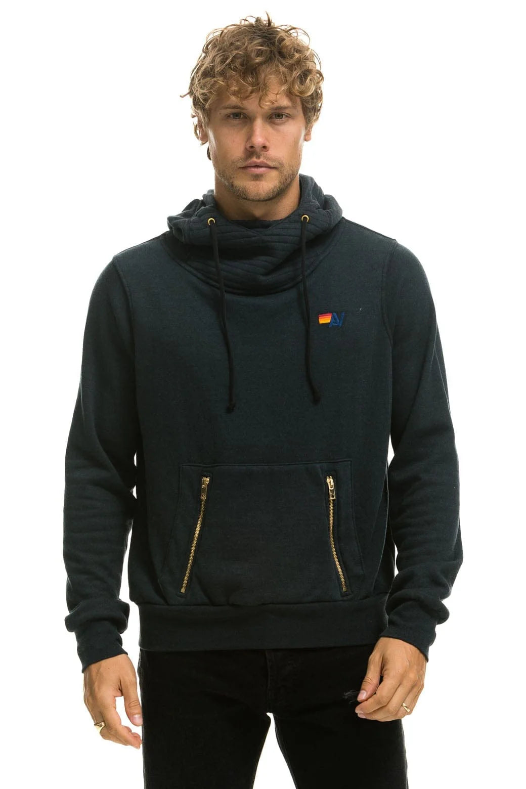 Aviator Nation Unisex Ninja Pullover Hoodie  - Charcoal
