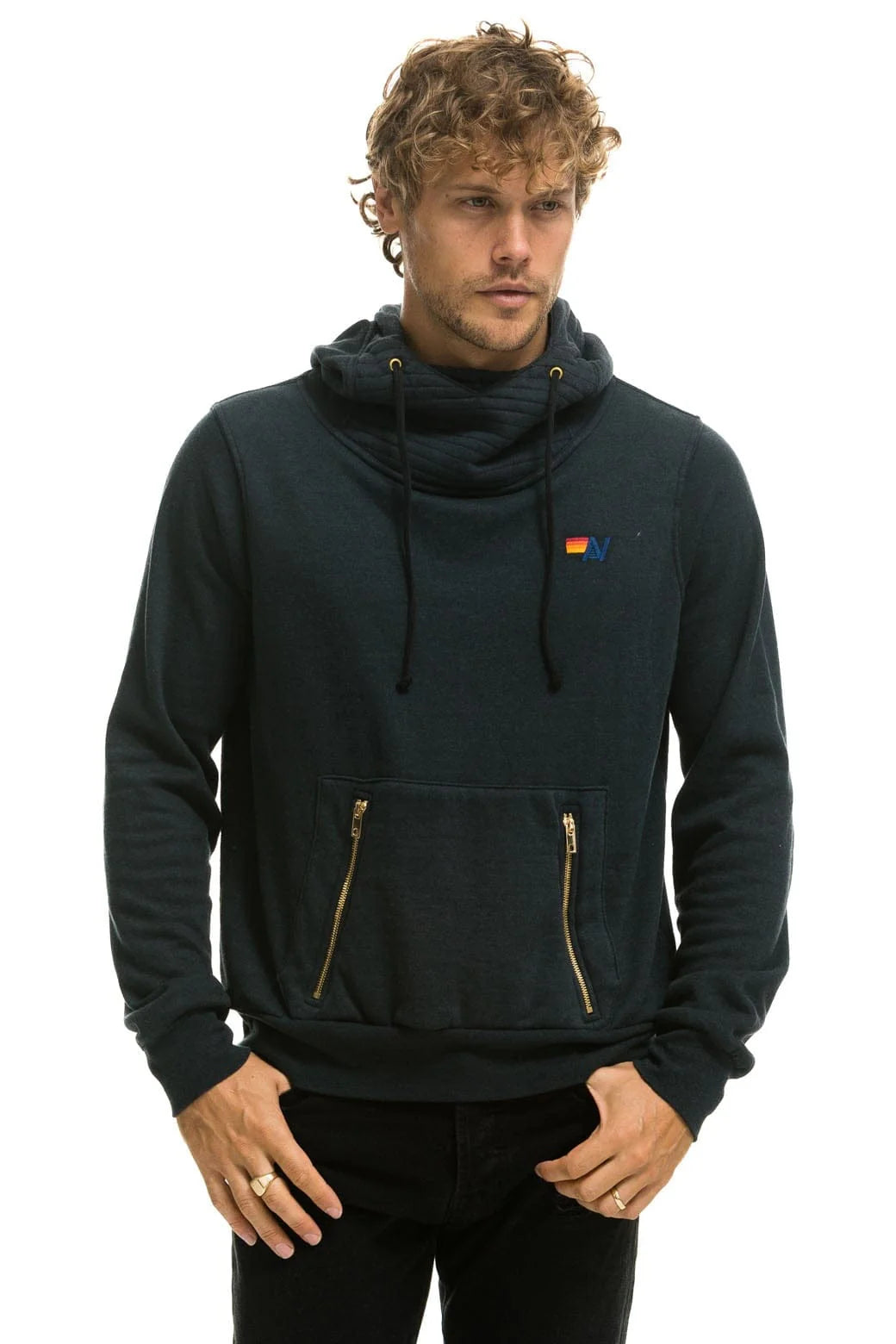 Aviator Nation Unisex Ninja Pullover Hoodie  - Charcoal