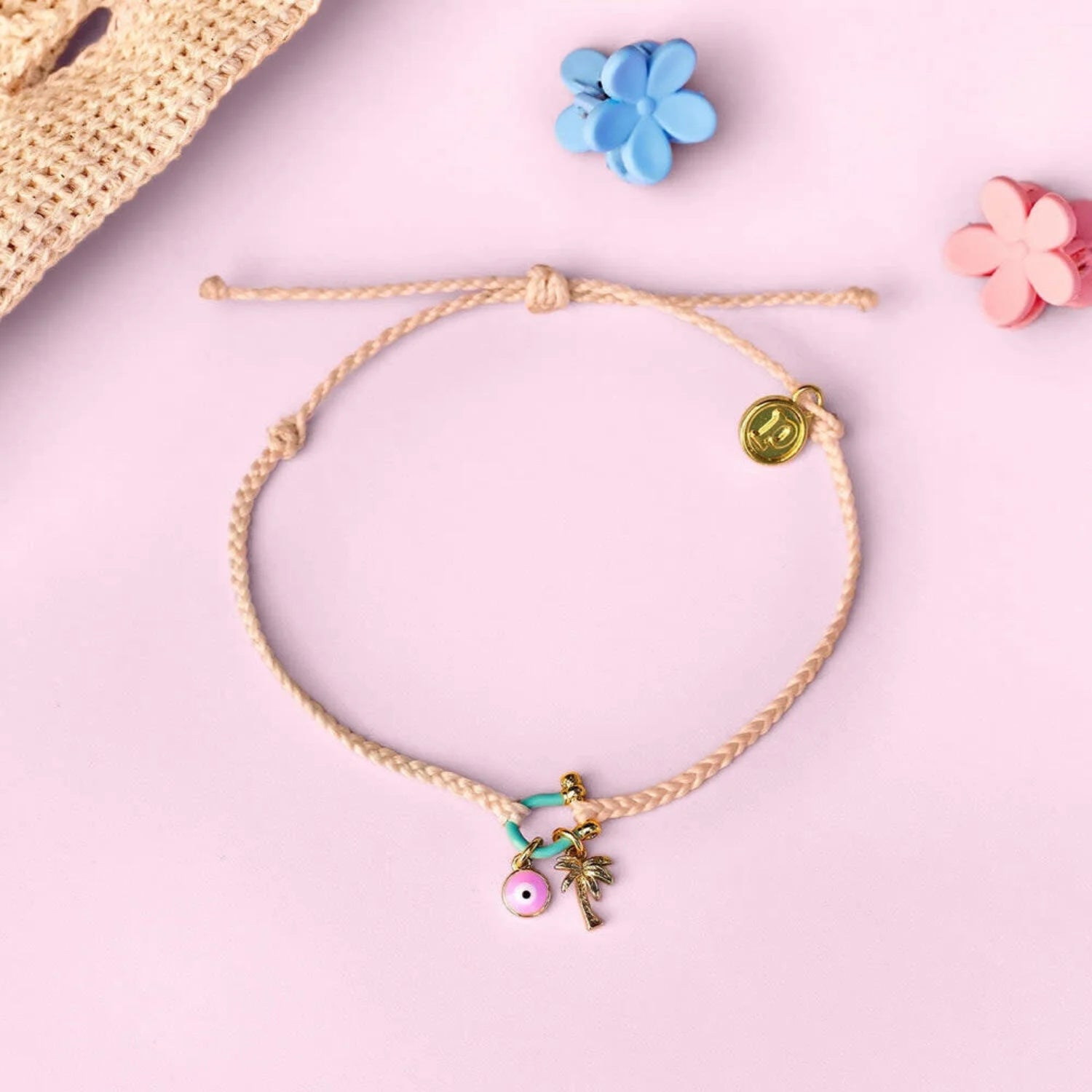 Pura Vida 'Bonne Chance' Charm Bracelet