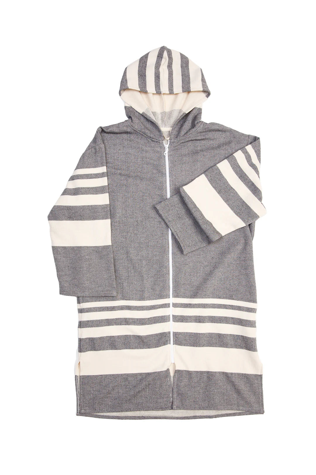 Tofino Towel The Gale Unisex Terry Zip Poncho - Grey
